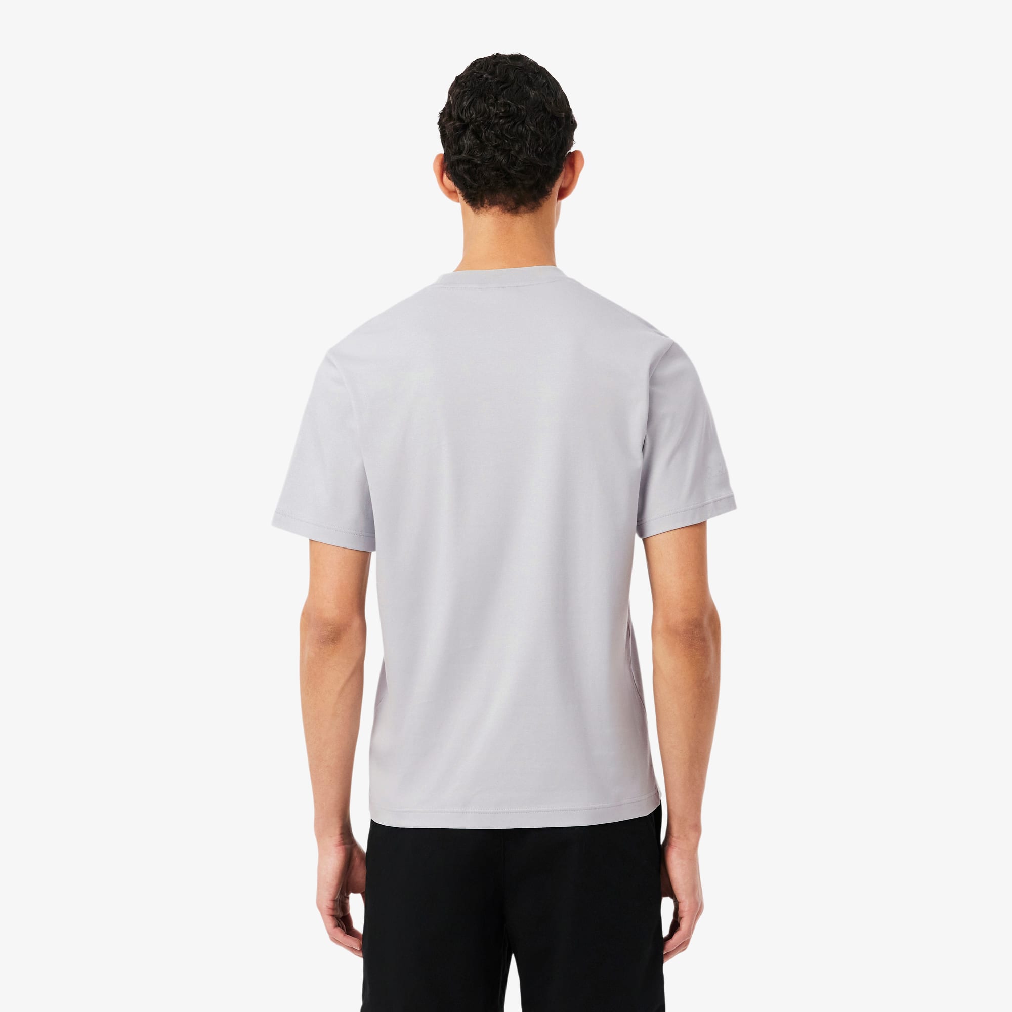 Thumbnail - Lacoste T-Shirt mit traditiOneller Stickerei - Hellgrau Size M