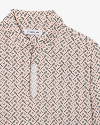 Fluid Crepe Shirt Collar Dress