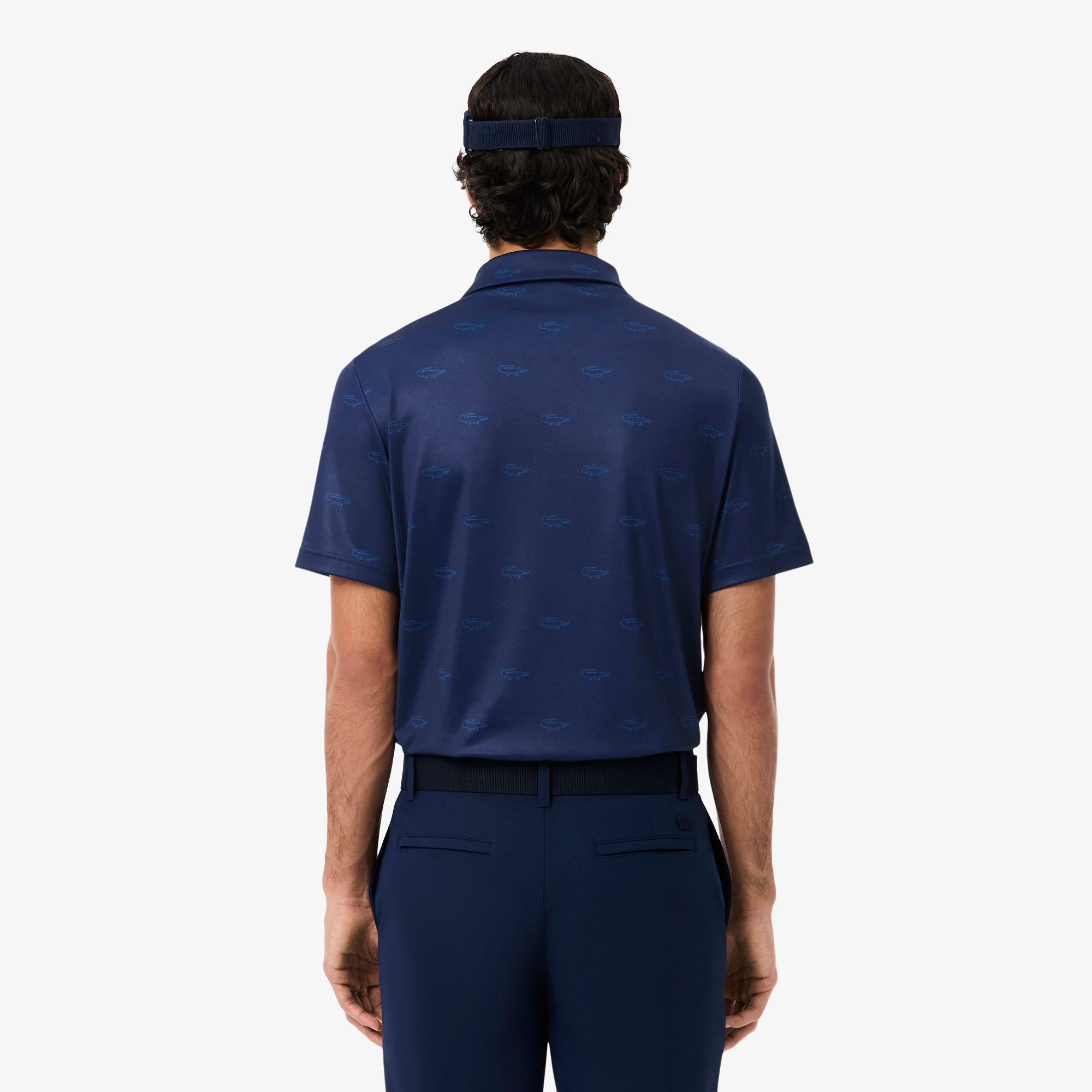 Thumbnail - Lacoste Golf-Polohemd mit UV-Schutz, Regular Fit - Navy Blau / Blau Size 3XL