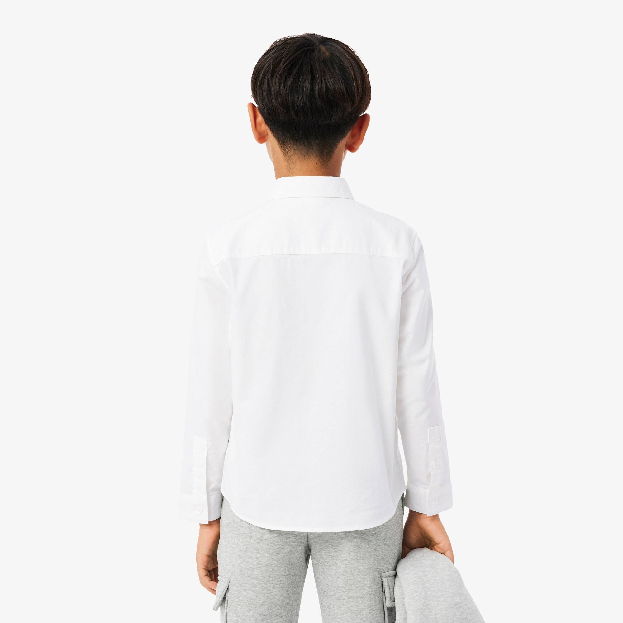 Thumbnail - Lacoste Hemd aus Baumwoll-Oxford mit Brusttasche - Weiß Size 12 - 16A