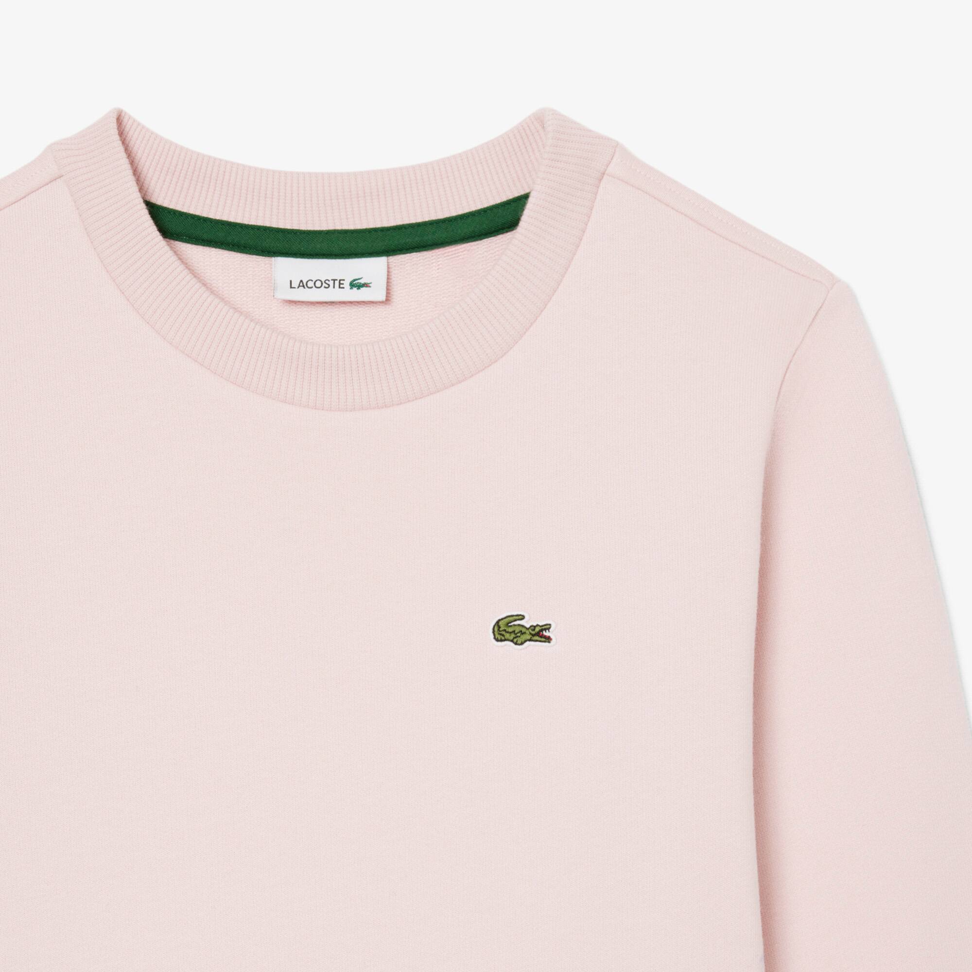 Thumbnail - Lacoste Kleid aus Fleece mit langen Ärmeln - Hellrosa Size 11 - 14A