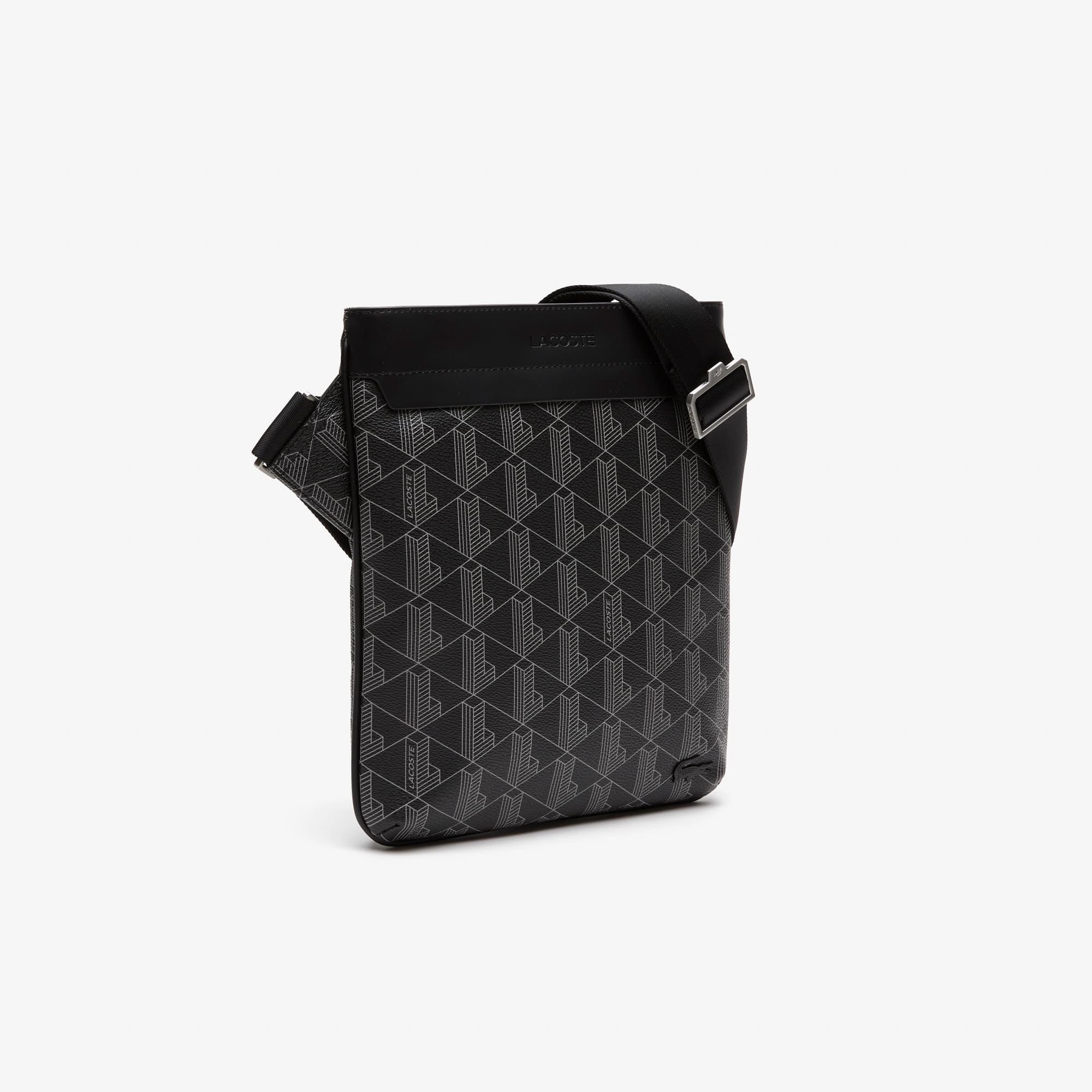 Thumbnail - Lacoste Umhängetasche The Blend Slimline - MONOGRAM NOIR GRIS Size One Size
