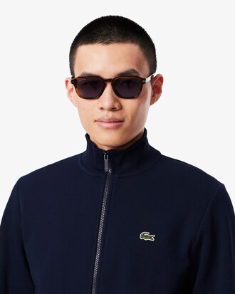 Sweatshirt aus Fleece mit hohem Kragen und Reißverschluss