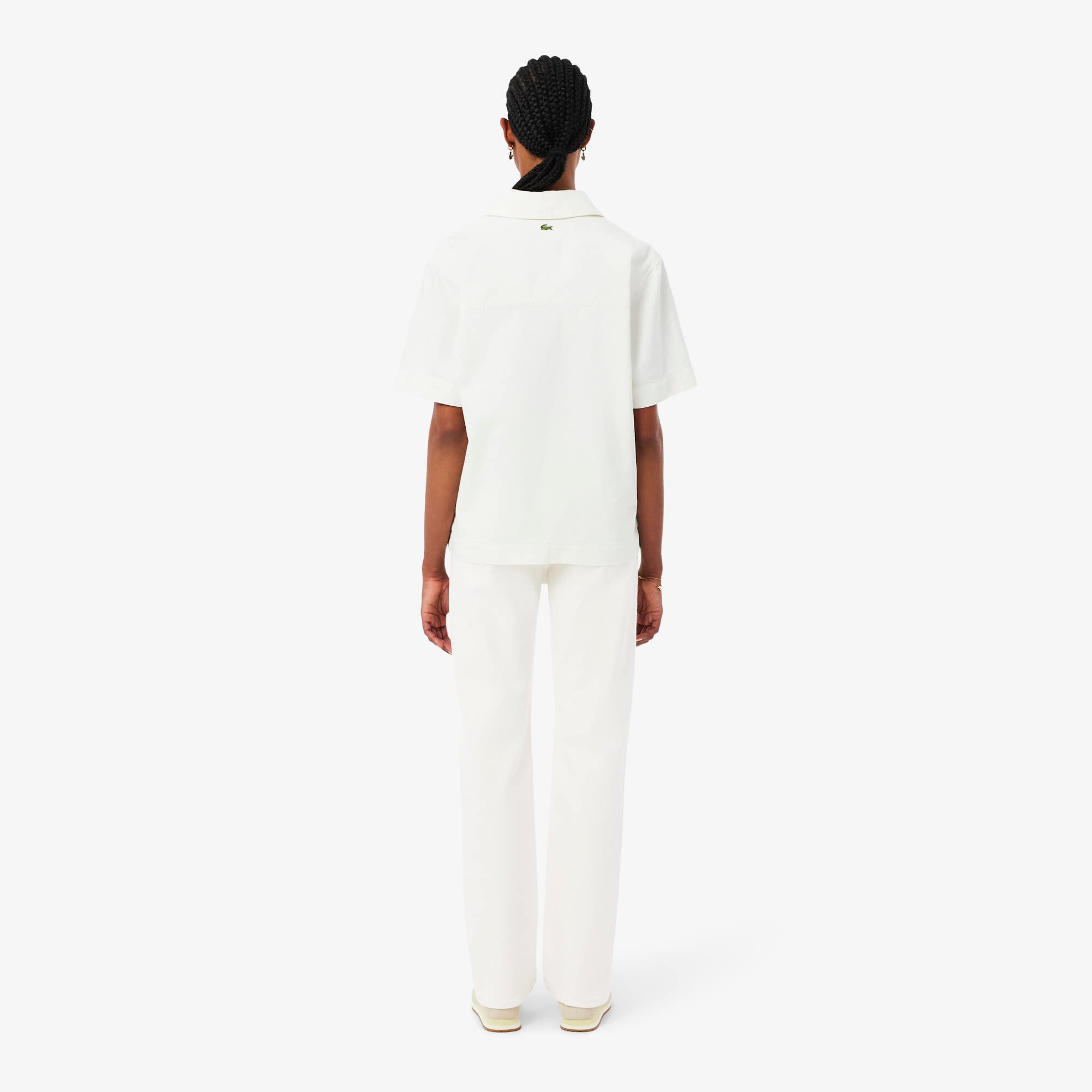 Thumbnail - Lacoste Denim-Jeans mit geradem Schnitt und hoher Taille - Weiß Size 36