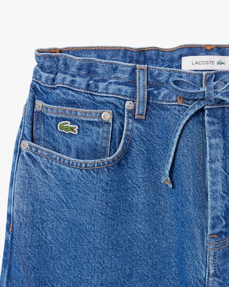 Denim-Jeans mit weitem Schnitt