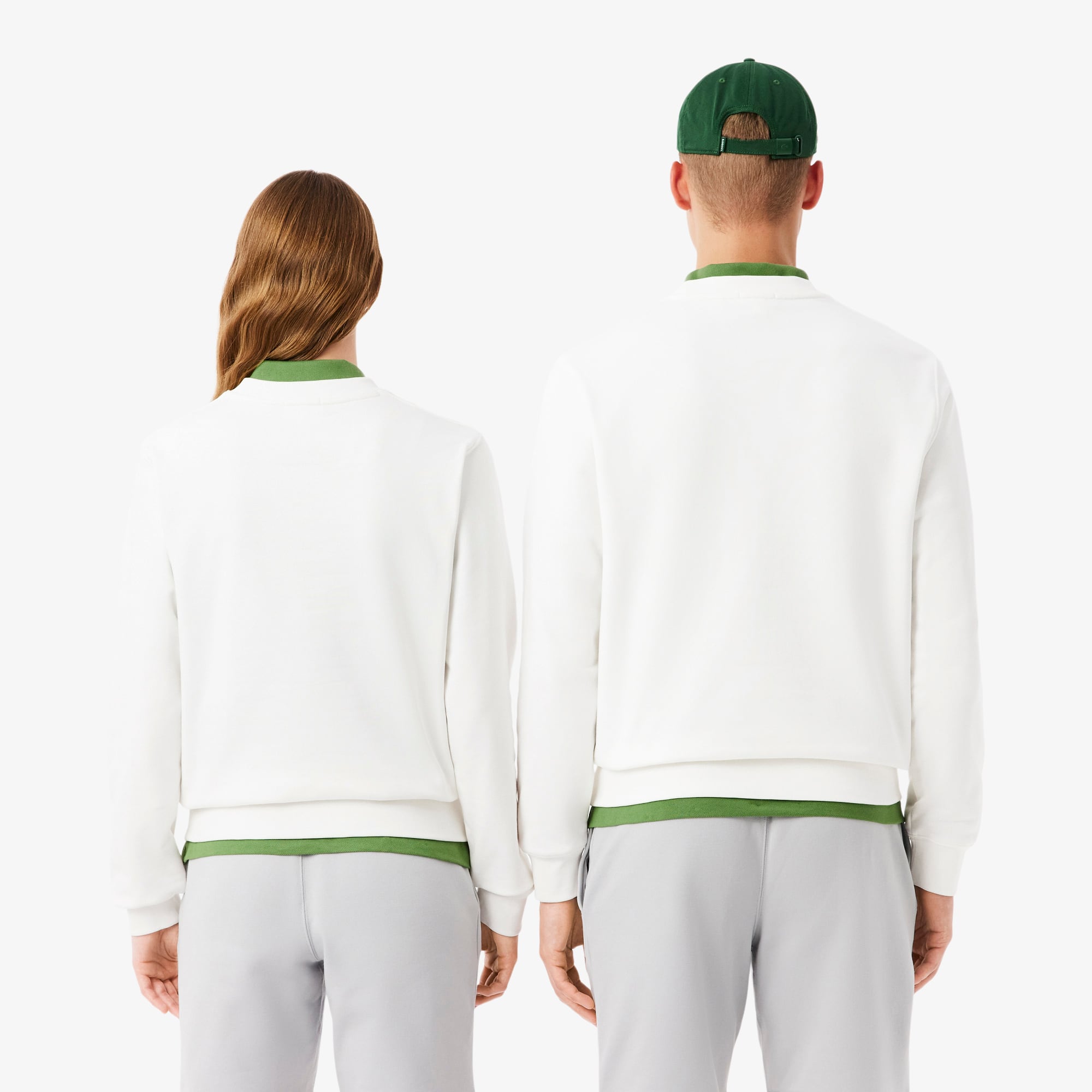 Thumbnail - Lacoste Tiefgeprägtes Sweatshirt aus Fleece - Weiß Size S