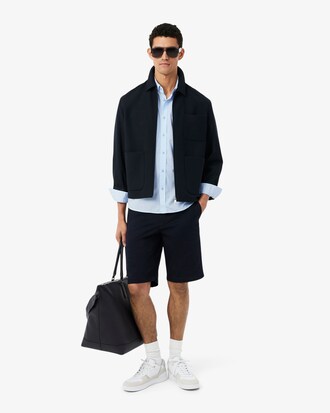 Regular Fit-Hemd aus Stretch-Popeline