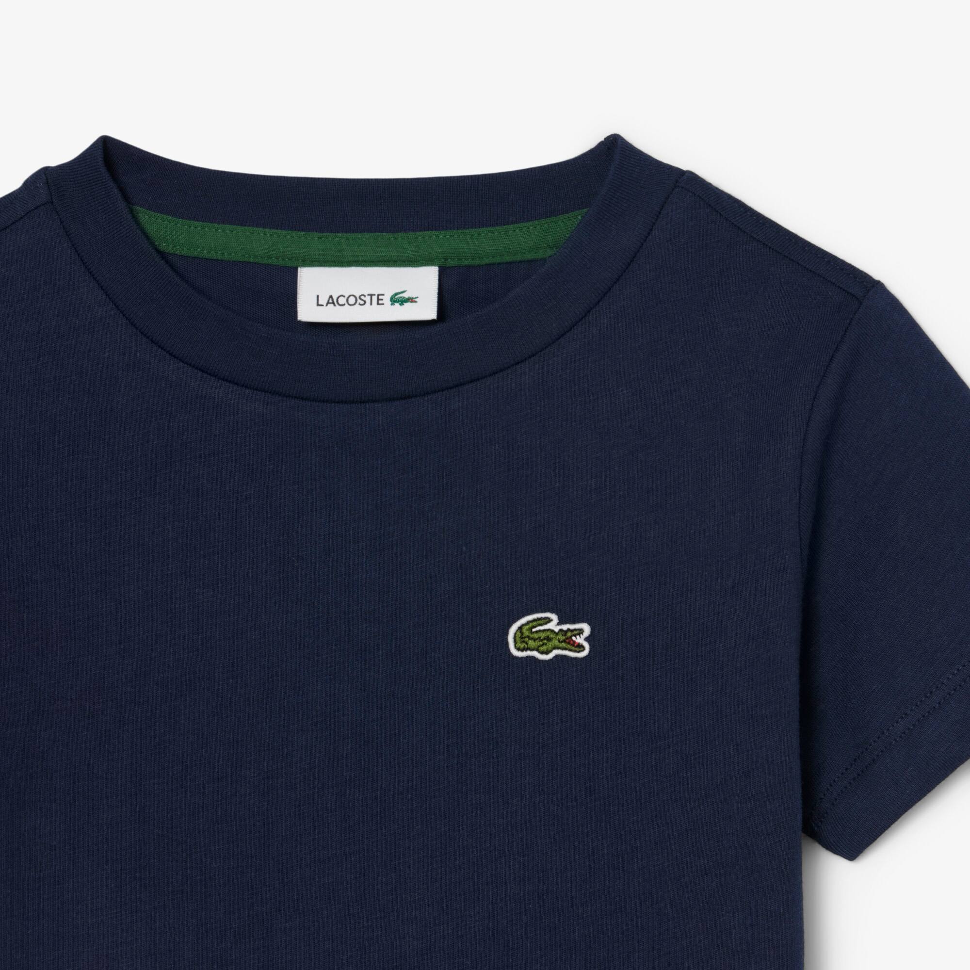 Thumbnail - Lacoste Unisex T-Shirt aus Baumwolle - Navy Blau Size 6 - 6A
