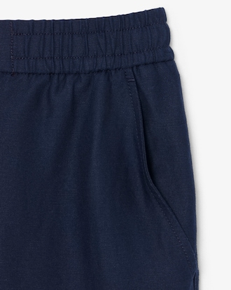 Regular Fit-Chinohose aus Leinen
