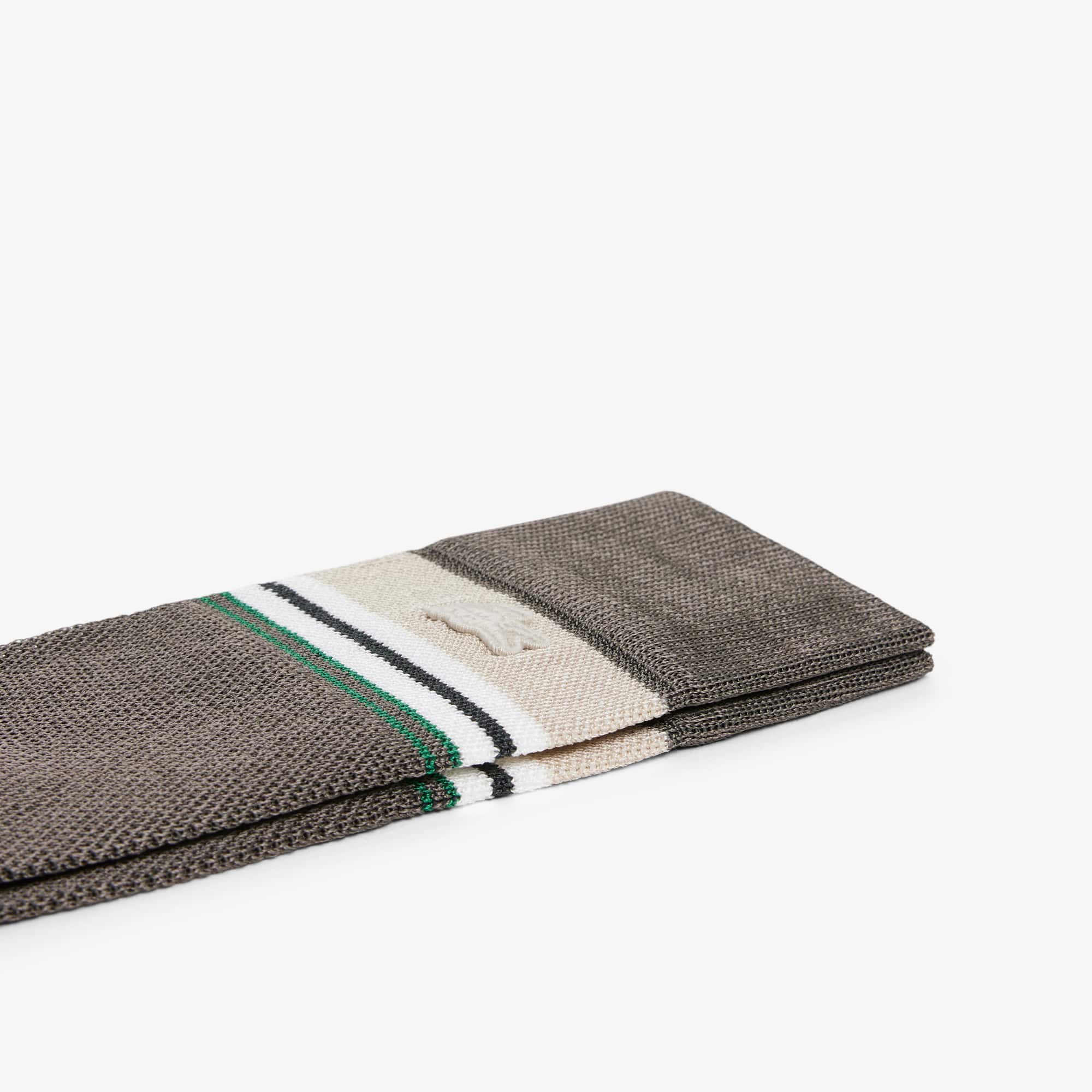 Thumbnail - Lacoste Gestreifte Socken Runway aus Piqué - Braun Size 39/42