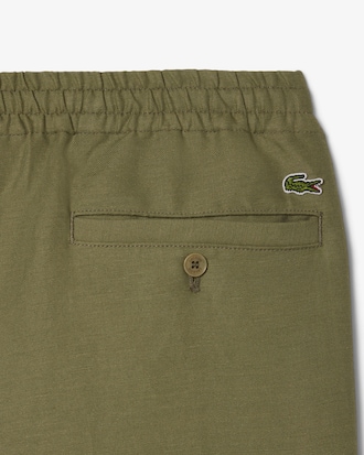 Regular Fit-Shorts aus Leinen