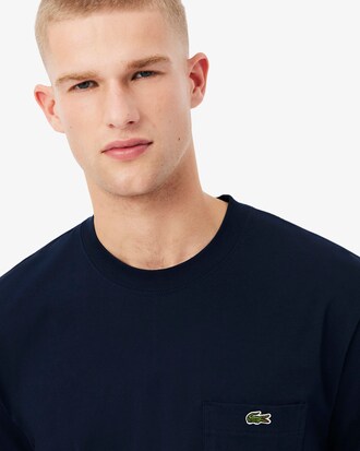 Baumwoll-T-Shirt mit Brusttasche