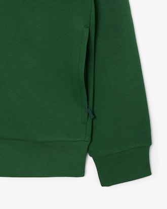 Sweatshirt aus Fleece mit hohem Kragen und Reißverschluss