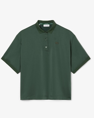 Seidiges Oversized-Polohemd