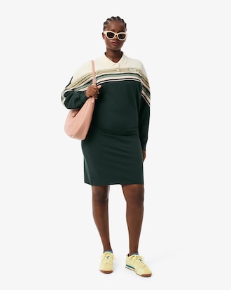 Französisches Slim Fit-Kleid aus Piqué