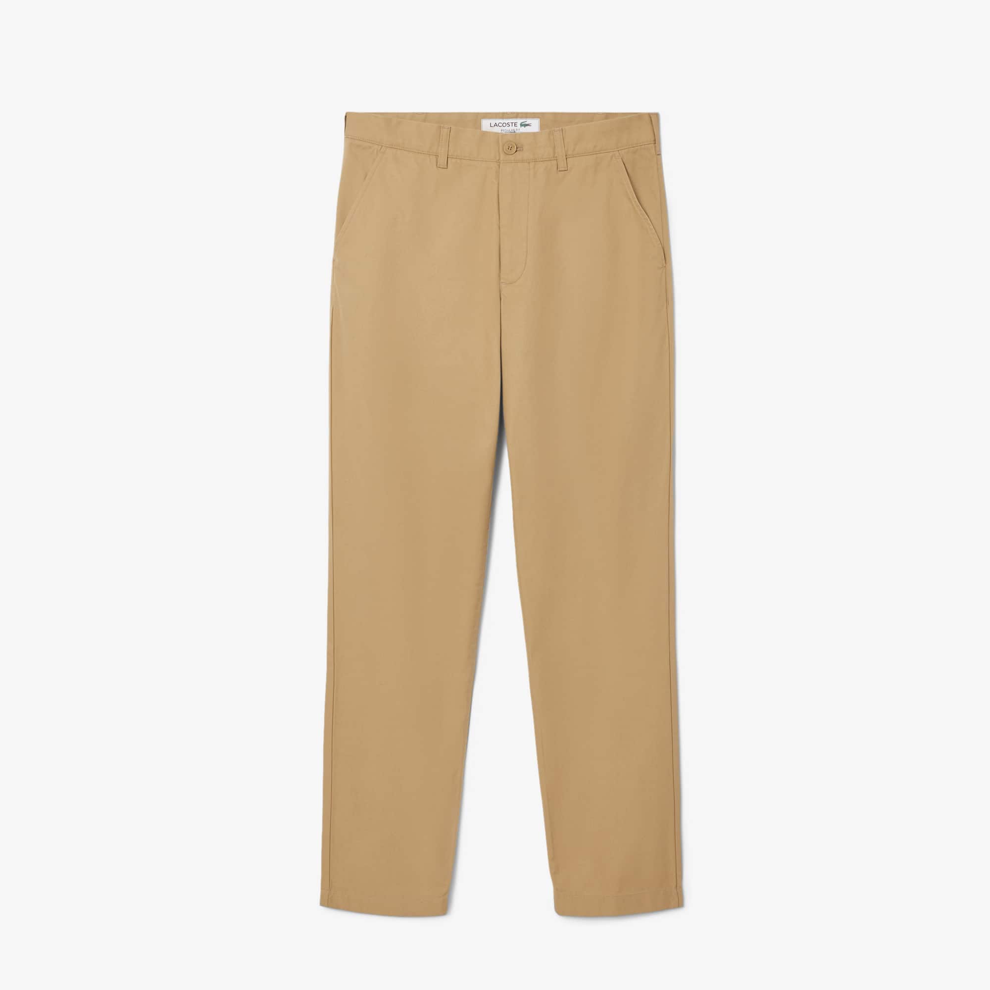 Thumbnail - Lacoste Regular Fit-Chinohose aus Baumwolle - Beige Size 48/32
