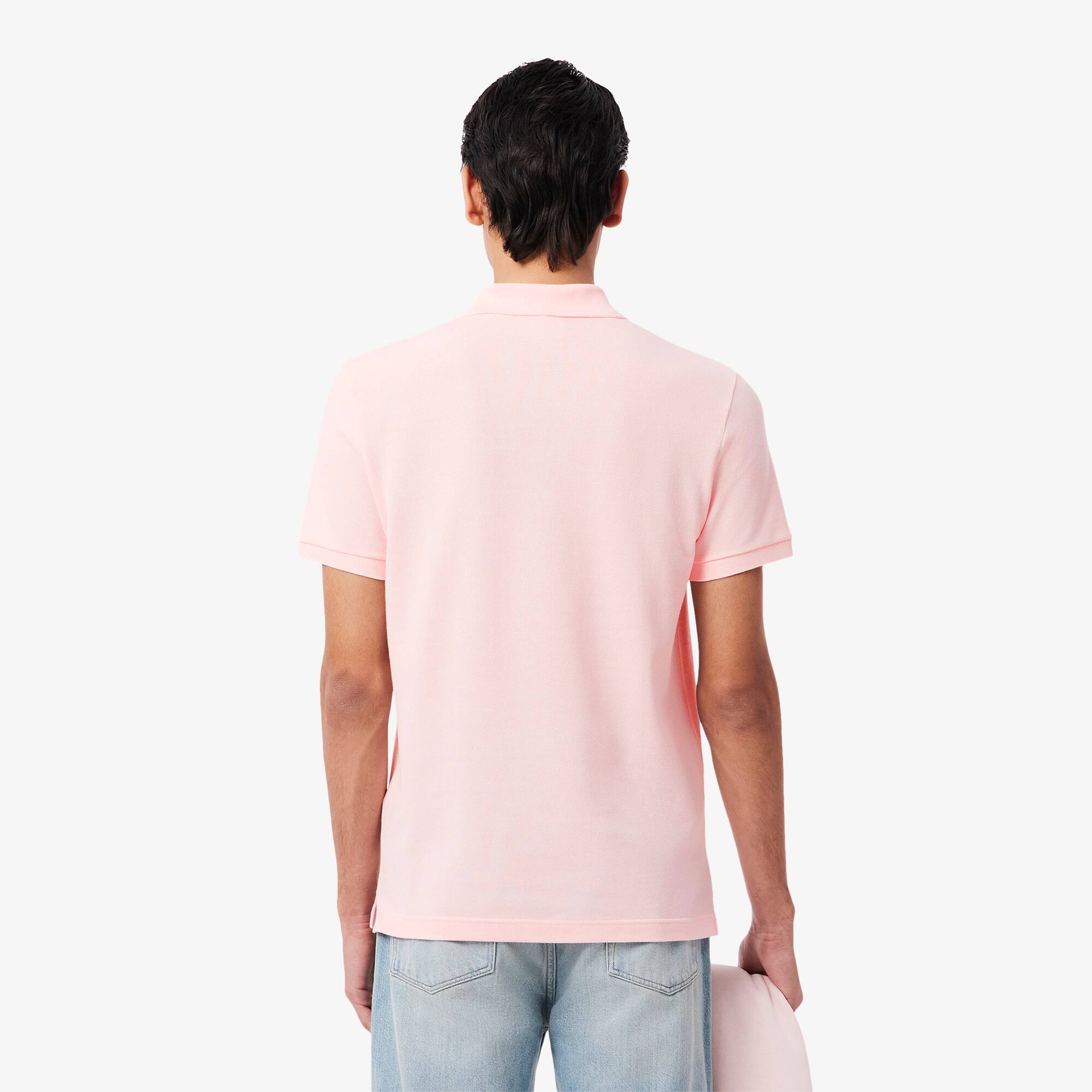 Thumbnail - Lacoste Slim Fit-Polohemd L.12.12 aus Piqué - Hellrosa Size XXL