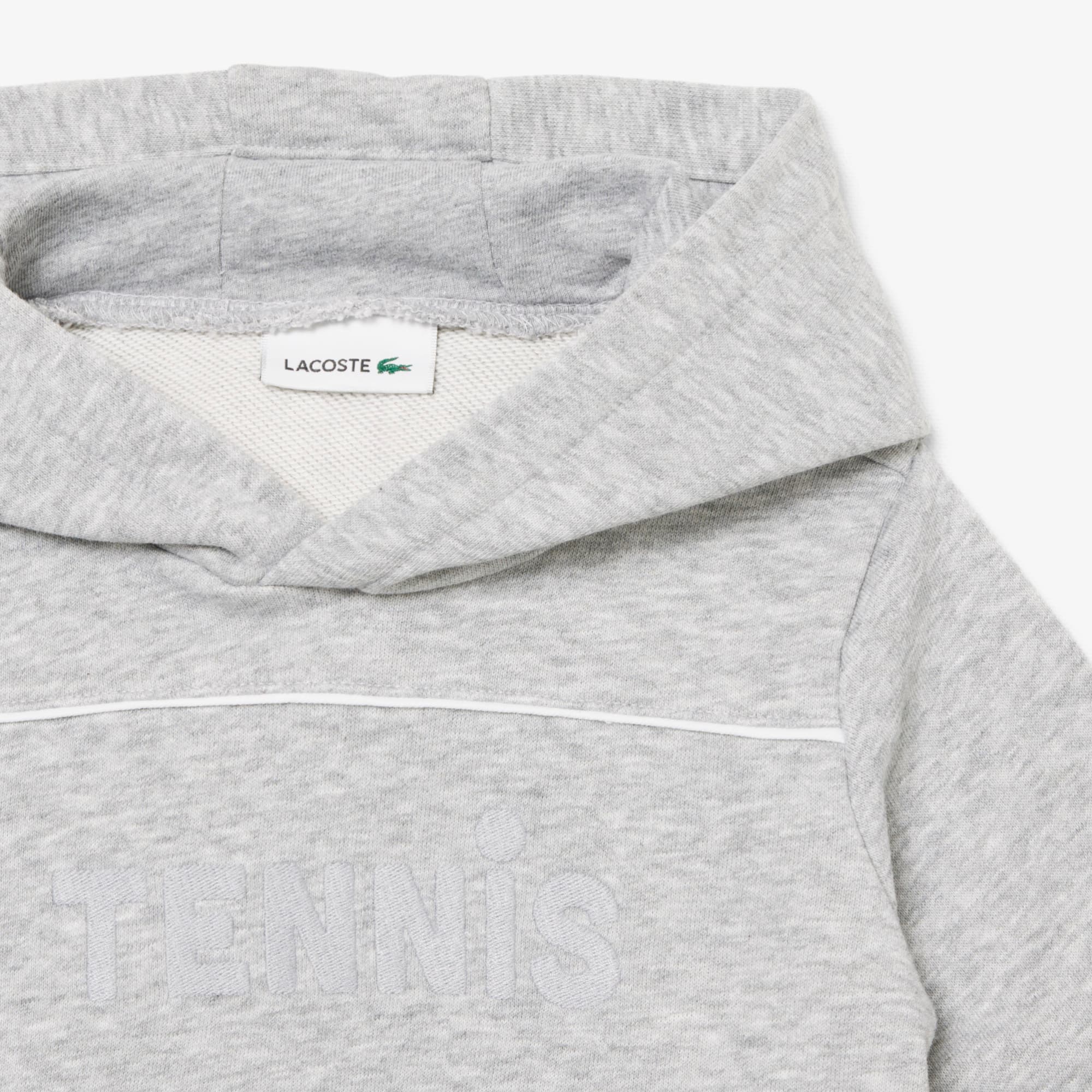 Thumbnail - Lacoste Baby-Set aus Fleece mit Print - Heidekraut Grau Size 6 - 18M