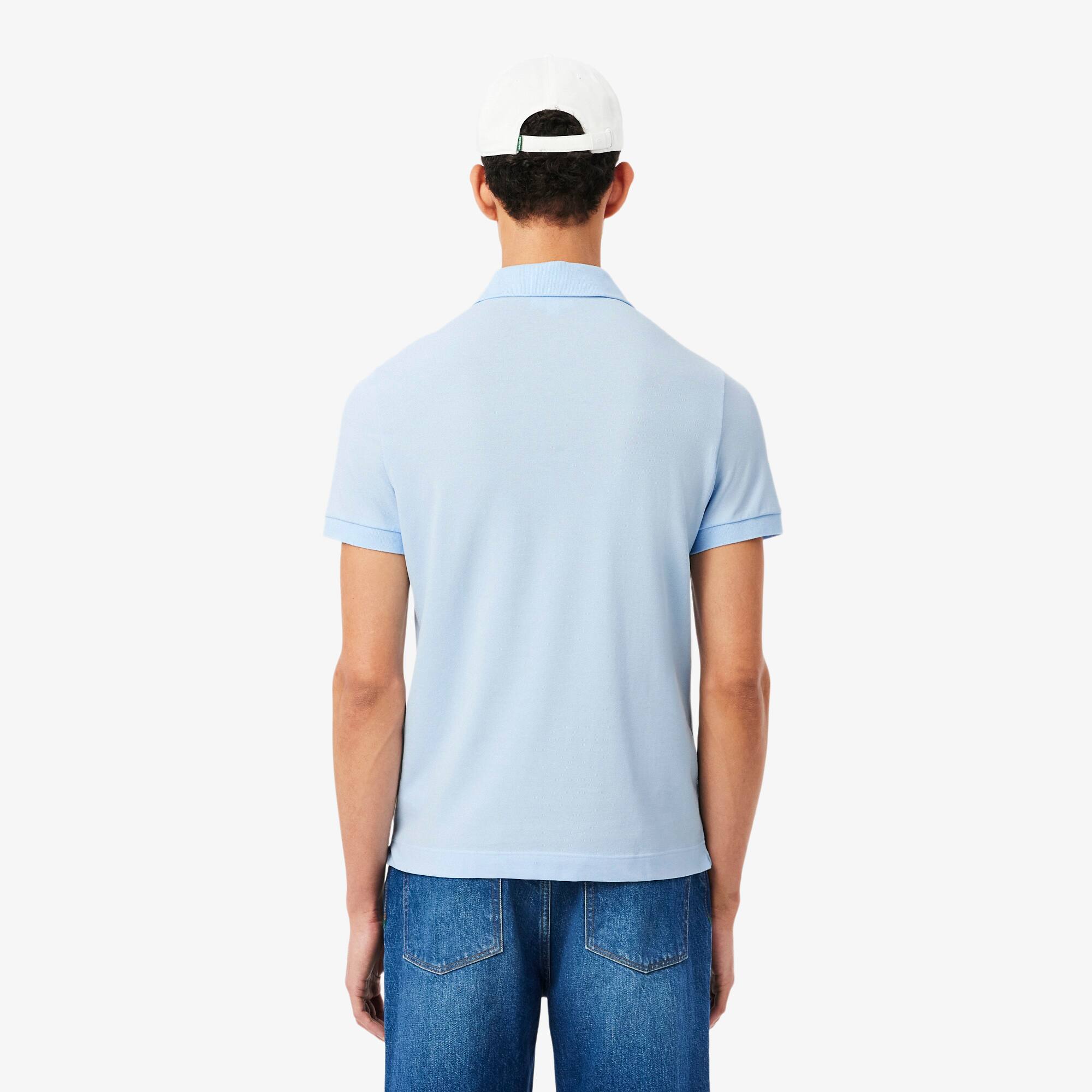 Thumbnail - Lacoste Regular Fit-Polohemd Paris aus Stretch-Piqué - Hellblau Size L