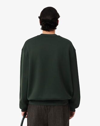 Sweatshirt Runway aus Satin mit blumigem Krokodil