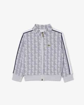 Unisex-Sweatshirt mit Monogramm, Rei&szlig;verschluss und hohem Kragen