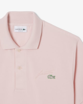Classic Fit-Polohemd aus Mini-Piqué mit Stickerei