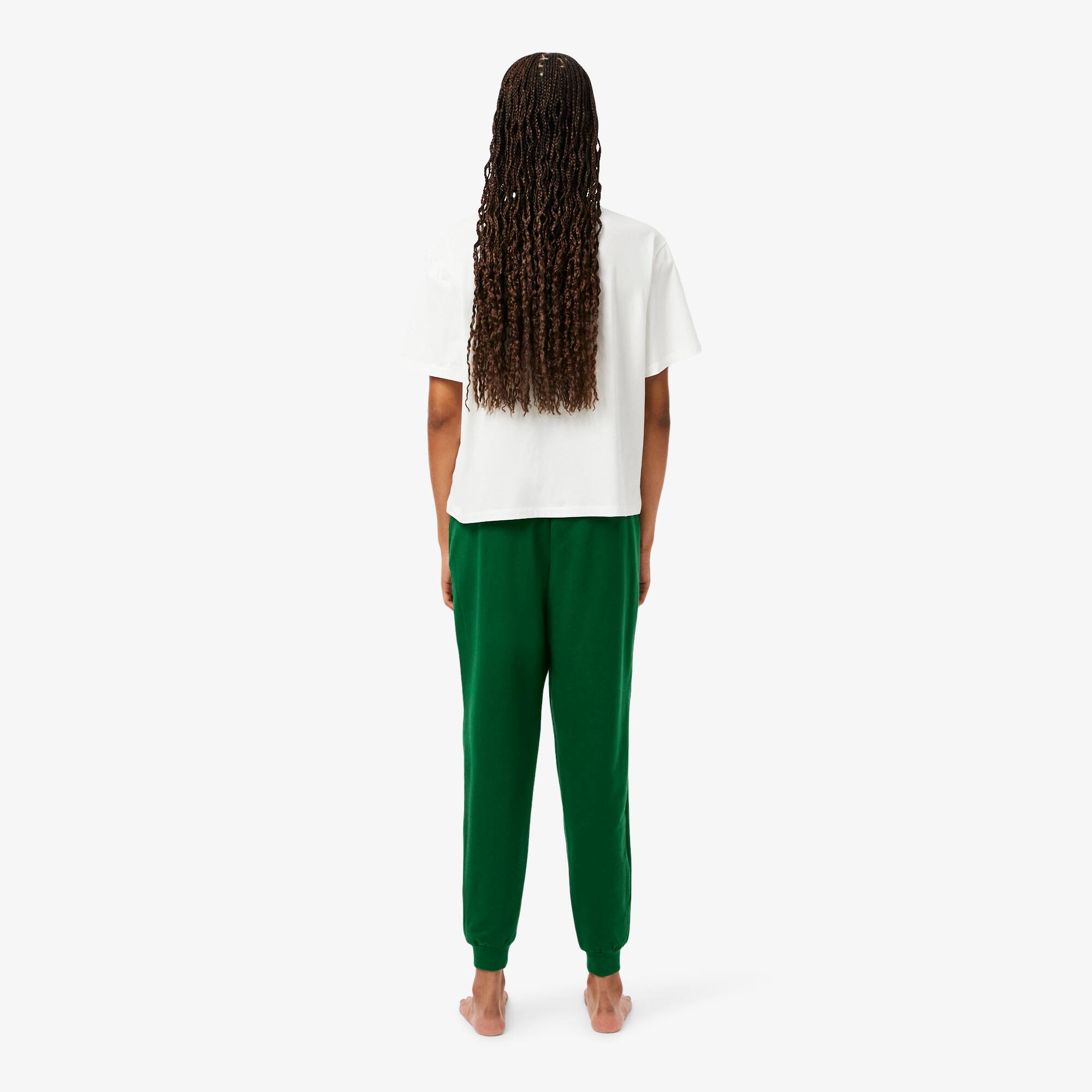 Thumbnail - Lacoste Loungewear-Trainingshose aus Baumwolle - Grün Size XXL
