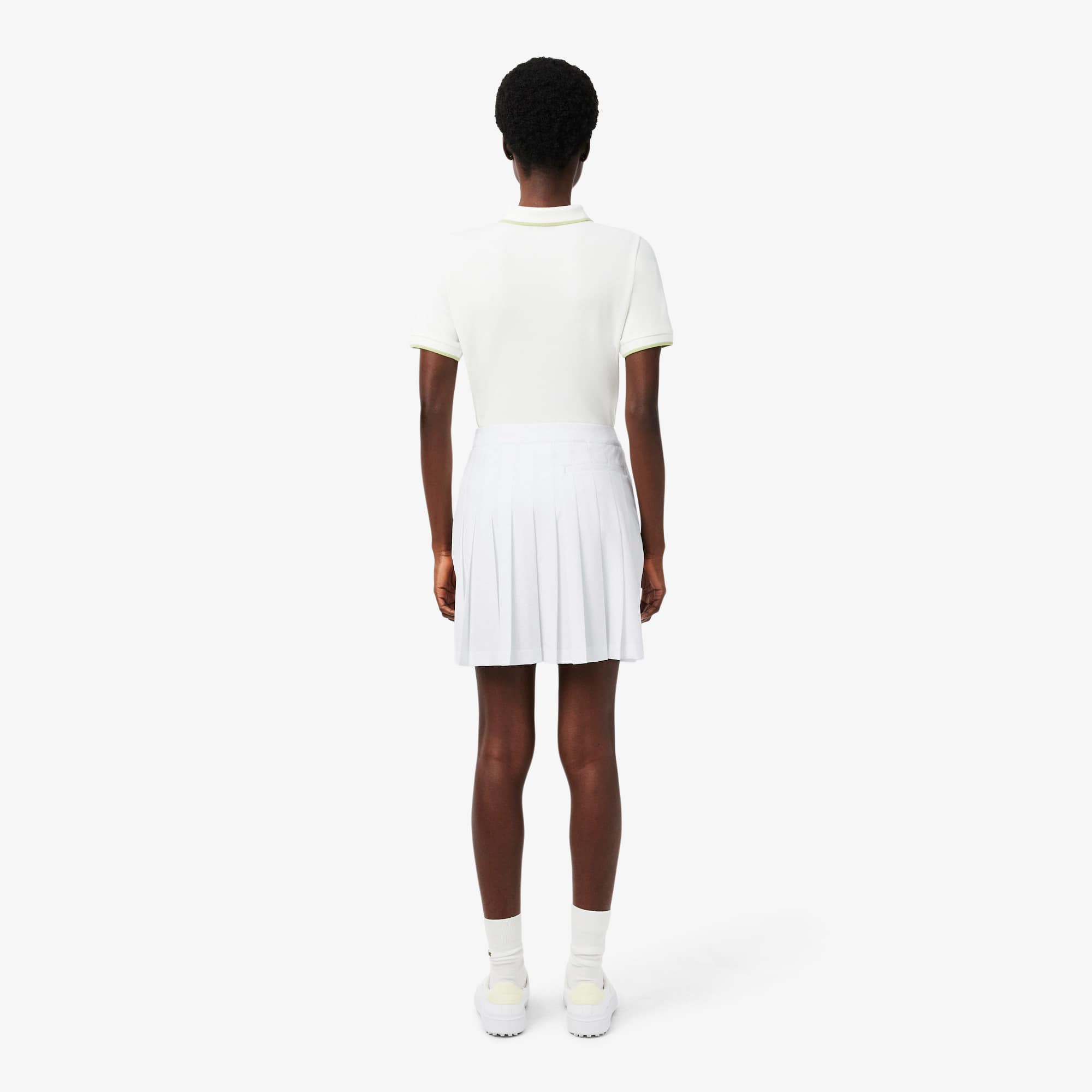 Thumbnail - Lacoste Stretch-Golfrock mit Ultra-Dry-Technologie - Weiß Size 36