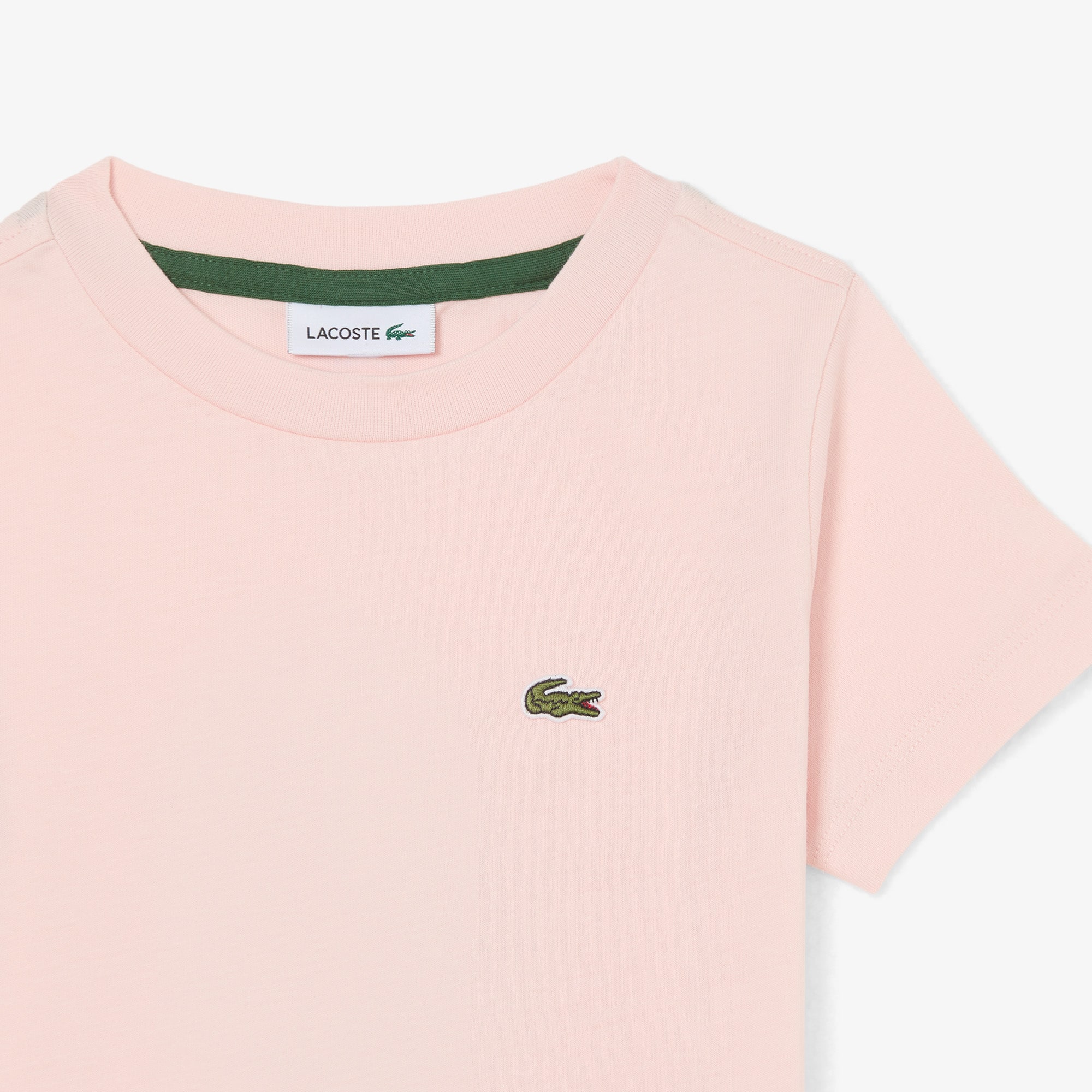 Thumbnail - Lacoste Unisex T-Shirt aus Baumwolle - Hellrosa Size 6 - 6A