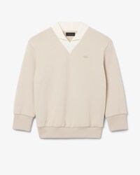 Sweatshirt Runway aus Satin-Strick mit V-Ausschnitt