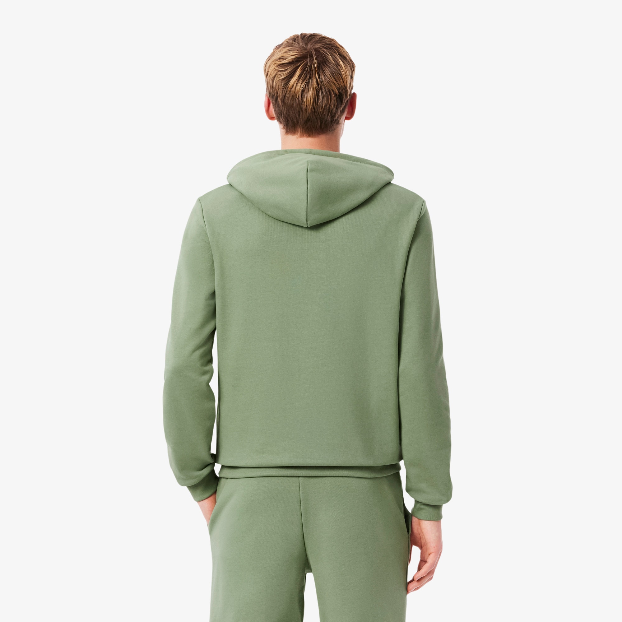 Thumbnail - Lacoste Hoodie aus Baumwollfleece - Grün Size XS