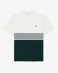 Gestreiftes T-Shirt aus Jersey mit Colorblock-Design