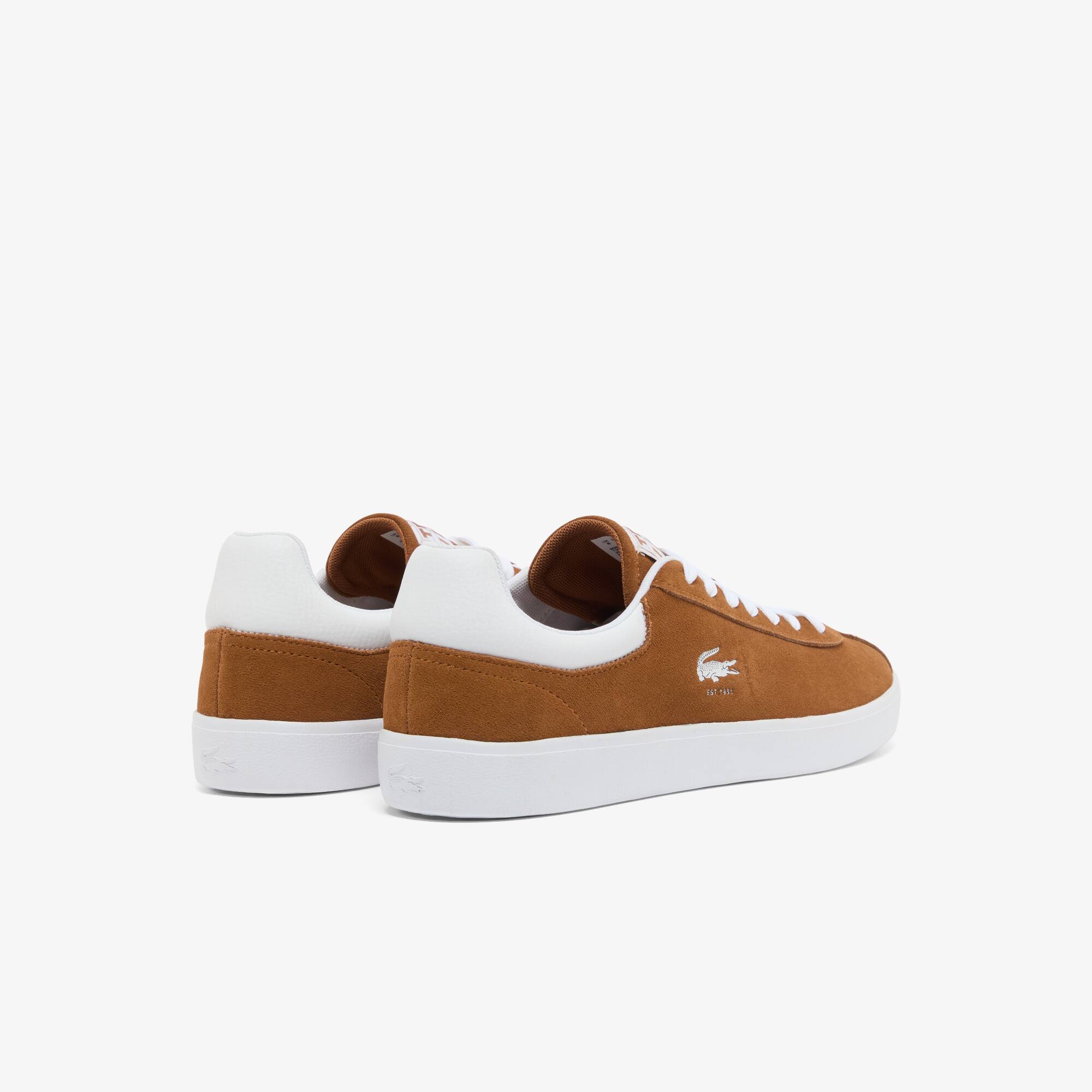 Thumbnail - Lacoste Herren-Sneakers Baseshot aus Wildleder - BRW/WHT Size 41