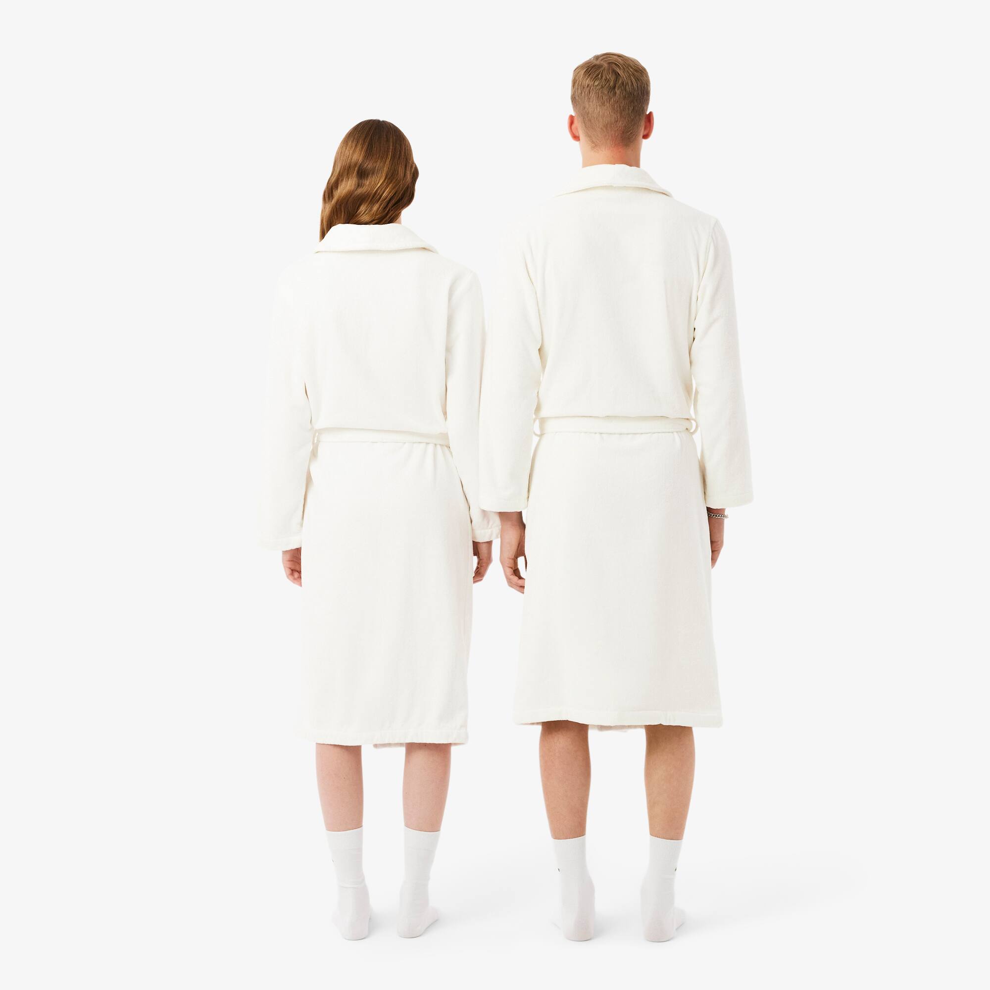 Thumbnail - Lacoste L René Bademantel - WHITE Size M