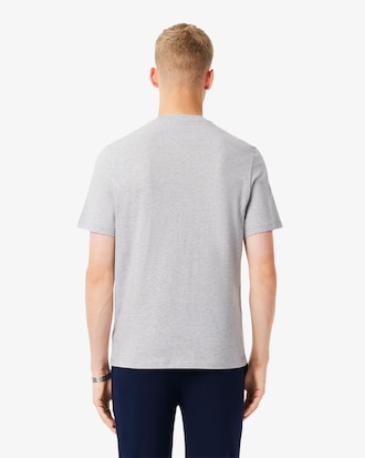 Loungewear-T-Shirt aus Baumwolle mit Krokodil-Druck
