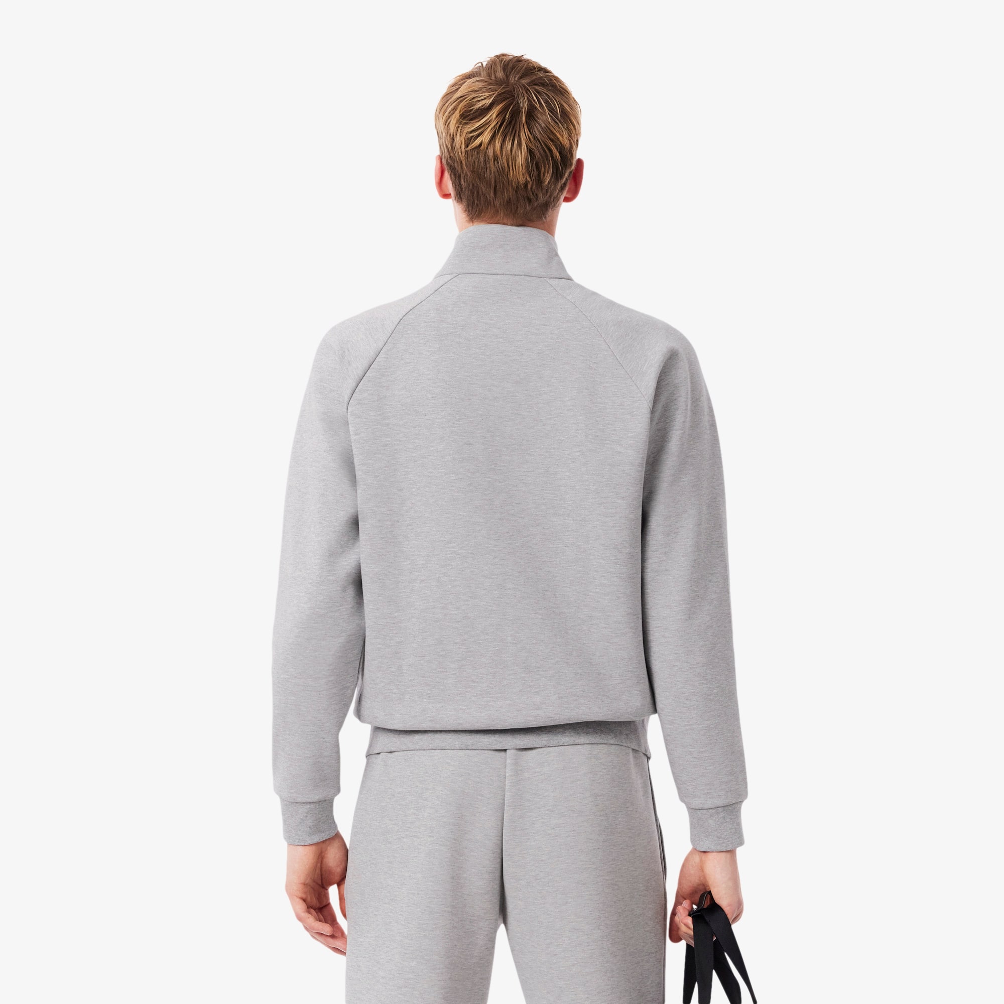 Thumbnail - Lacoste Sweatshirt aus doppelseitigem Jersey mit Reißverschluss - Heidekraut Grau Size XS