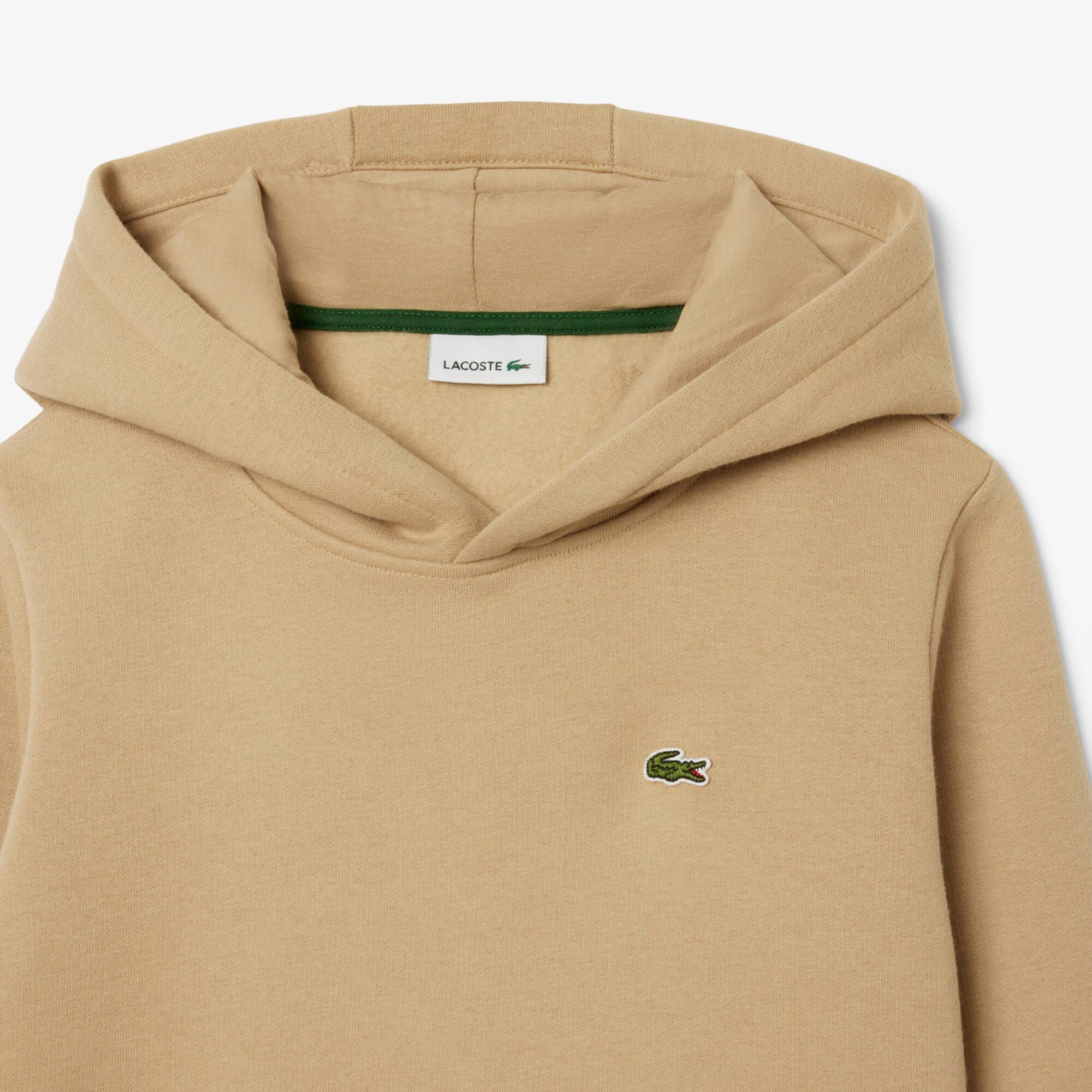 Thumbnail - Lacoste Fleece-Hoodie mit Kängurutasche - Beige Size 8 - 8A
