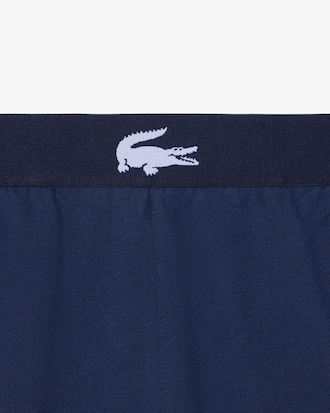 Loungewear-Shorts aus Fleece, Straight fit