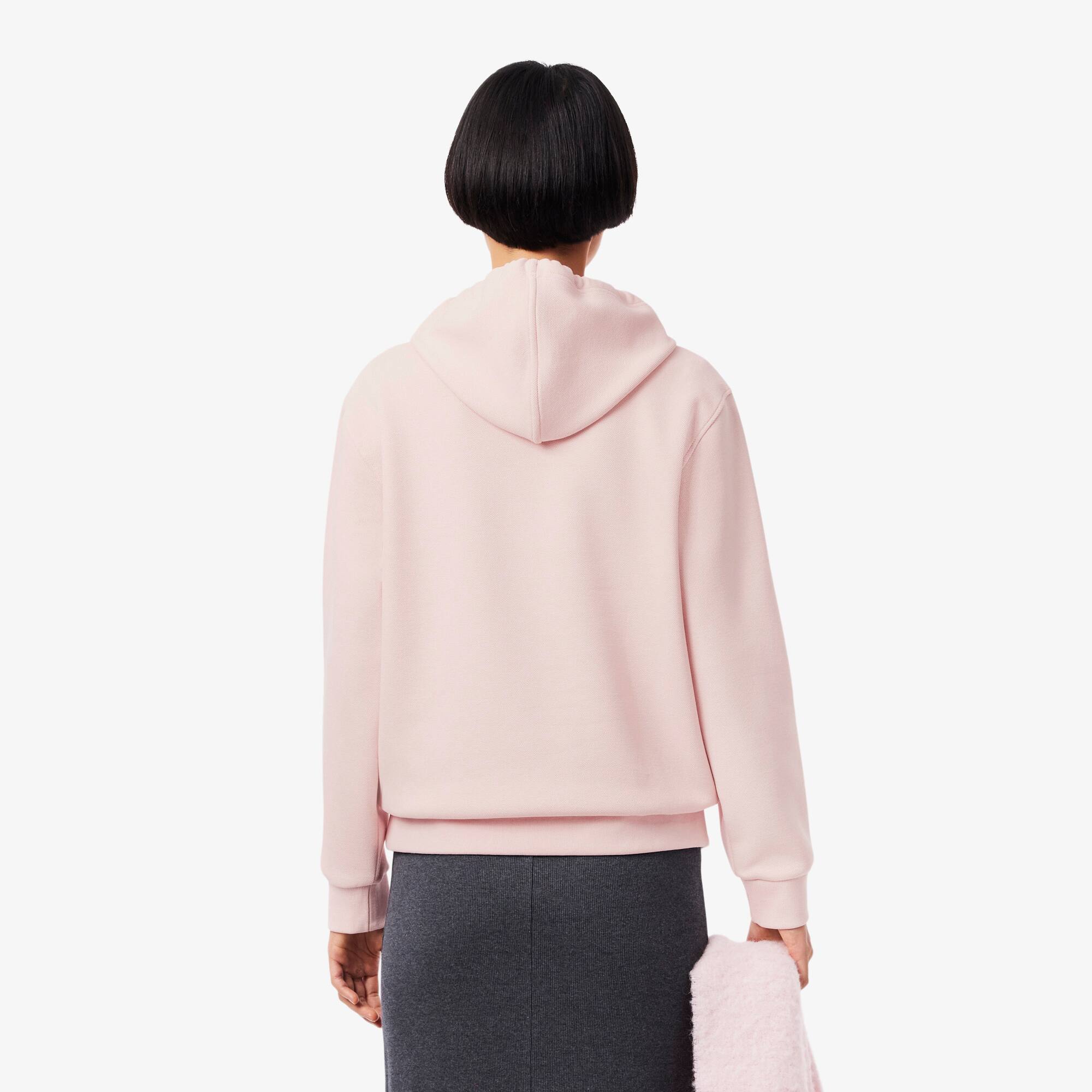 Thumbnail - Lacoste Hoodie aus Piqué - Hellrosa Size 40