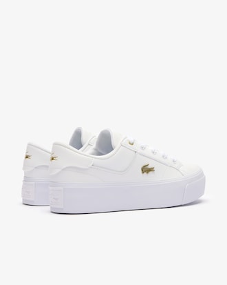 Damen-Sneakers Ziane Platform aus Leder