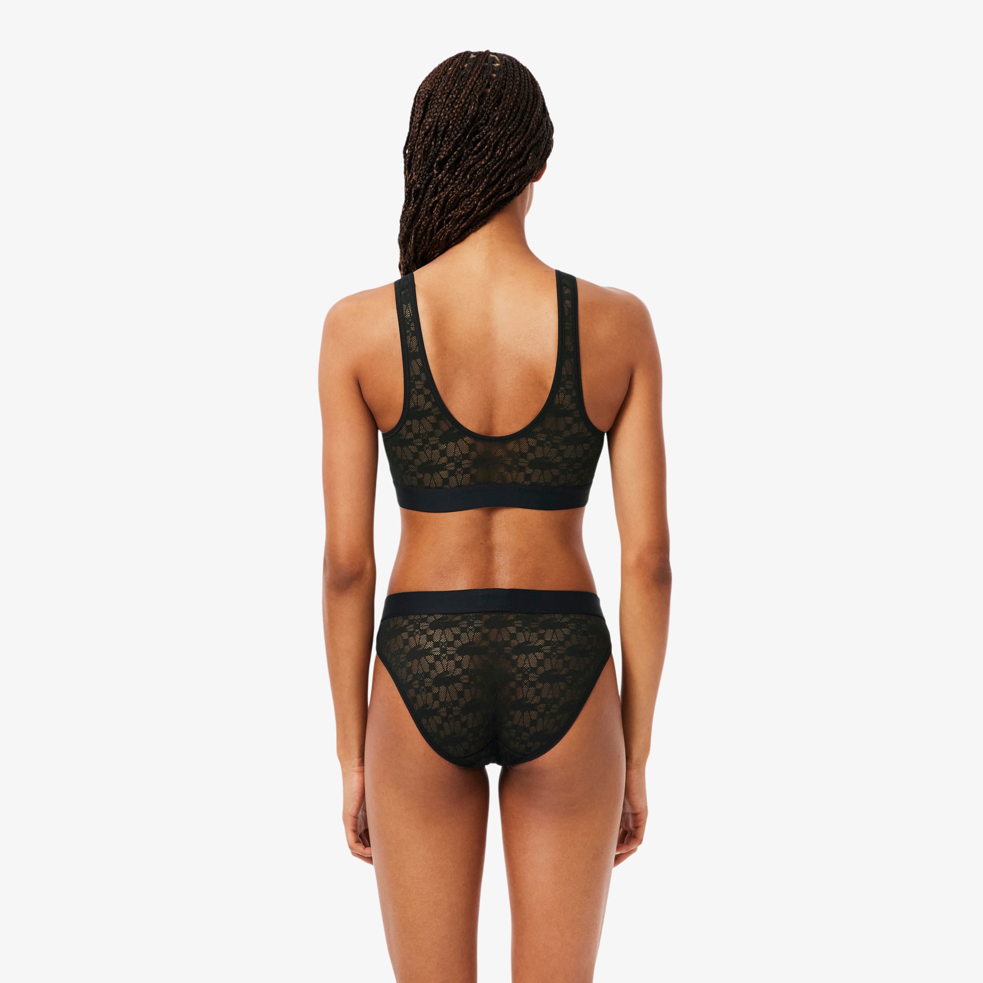 Thumbnail - Lacoste Sport-BH aus Spitze mit Logo - Schwarz Size 5 - M