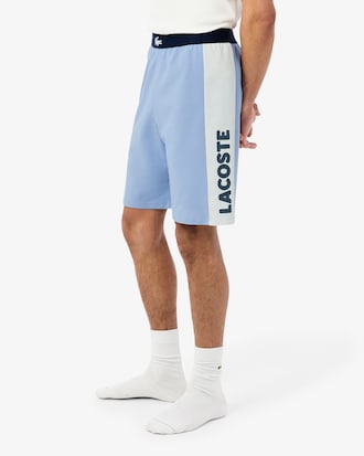 Loungewear-Pyjamashorts aus Fleece, Straight Cut