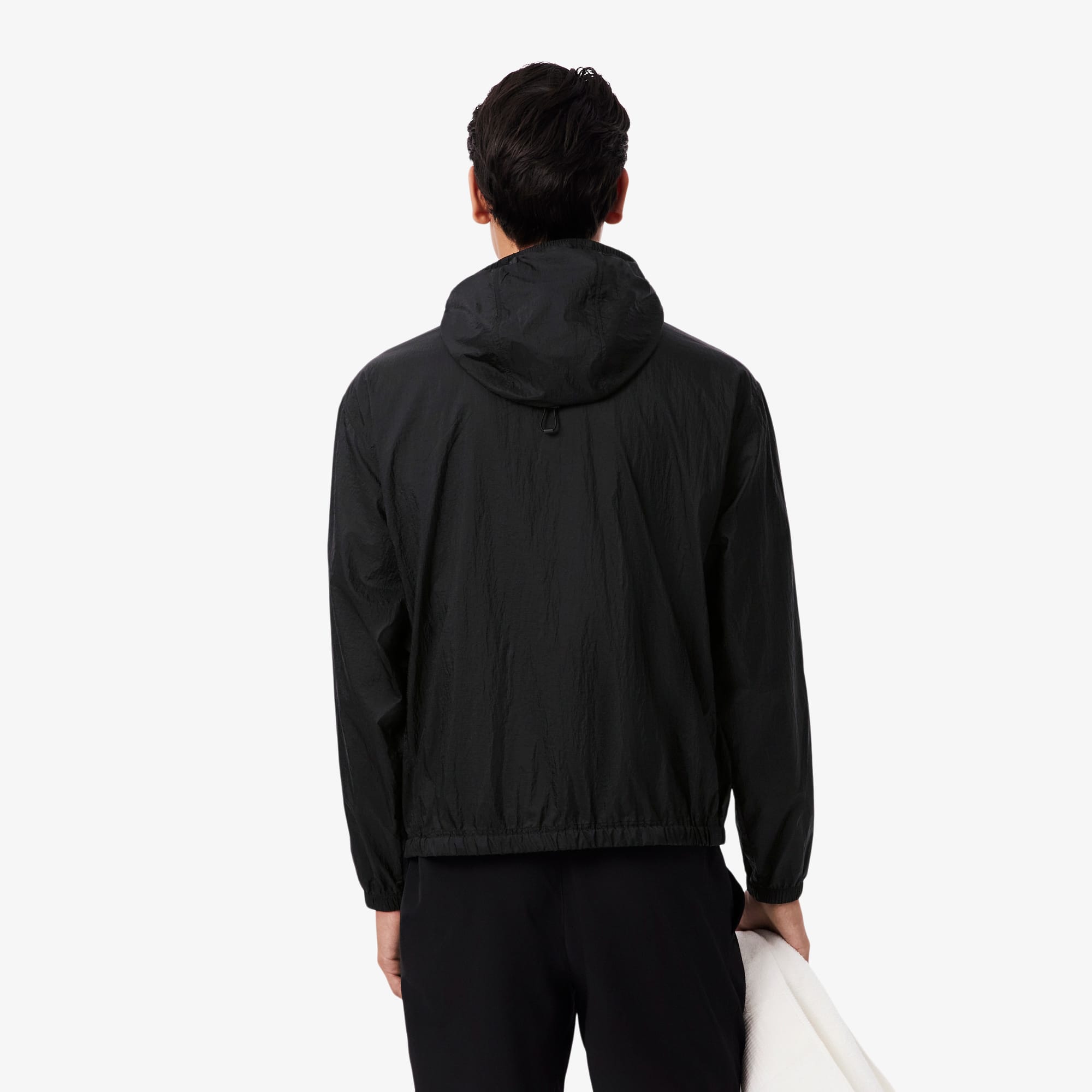 Thumbnail - Lacoste Komprimierbare Jacke aus wasserabweisendem Nylon - Schwarz Size 52 - M-L