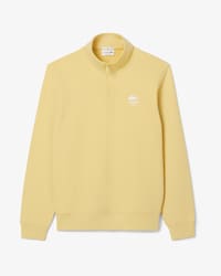 Sweatshirt mit Reißverschluss, hohem Kragen und Print