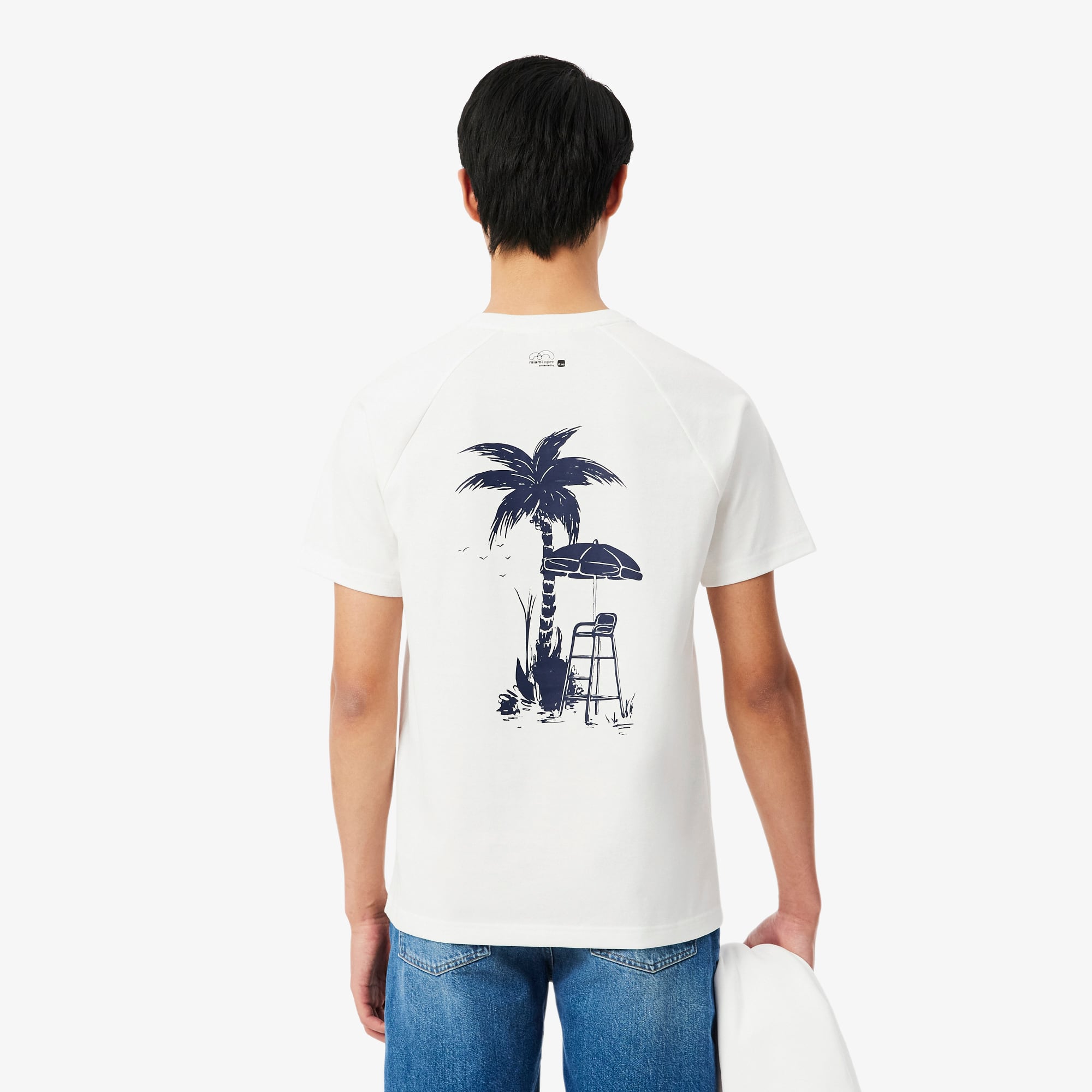 Thumbnail - Lacoste Grafisches T-Shirt Miami Open Edition - Weiß Size M