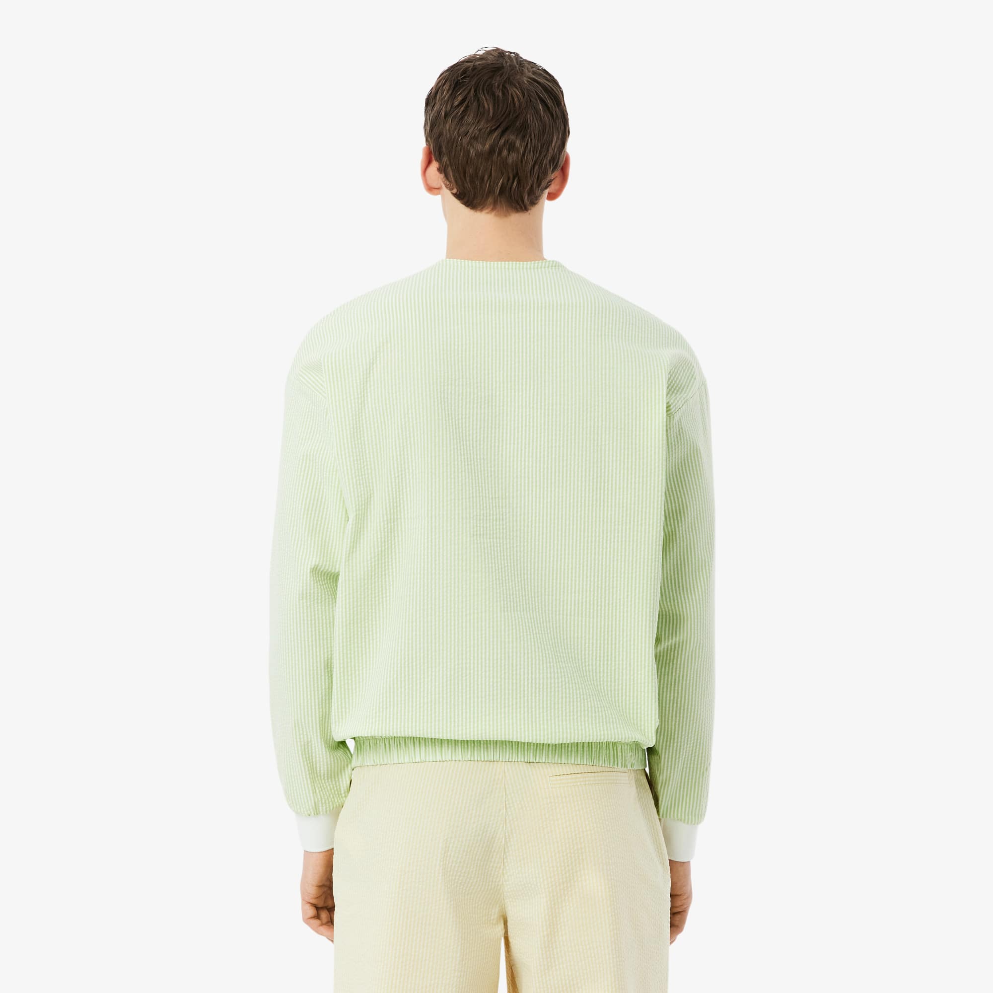 Thumbnail - Lacoste Stretch-Golf-Sweatshirt mit Ultra-Dry-Technologie - Vert / Blanc Size 52 - M-L
