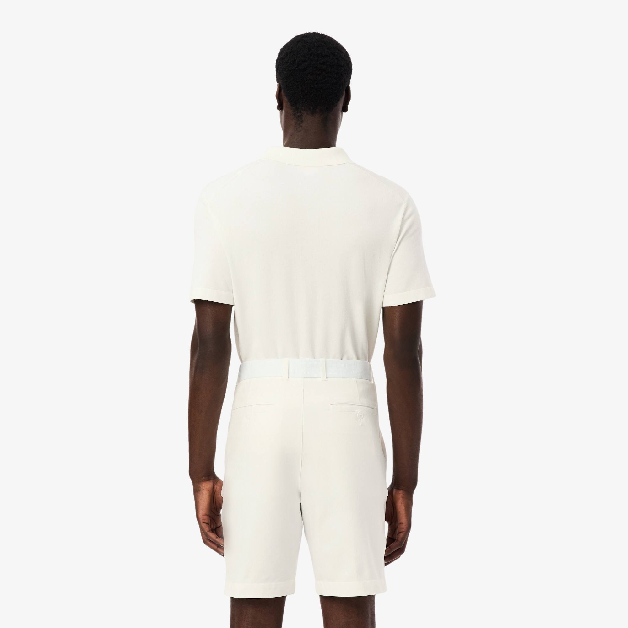 Thumbnail - Lacoste Golf-Pullover mit Polokragen und kurzen Ärmeln - Weiß Size 4XL