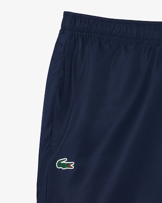 Tennisshorts aus Diamant-Taft mit Print