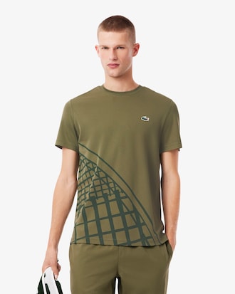 Tennis-T-Shirt mit Print und Ultra-Dry-Technologie
