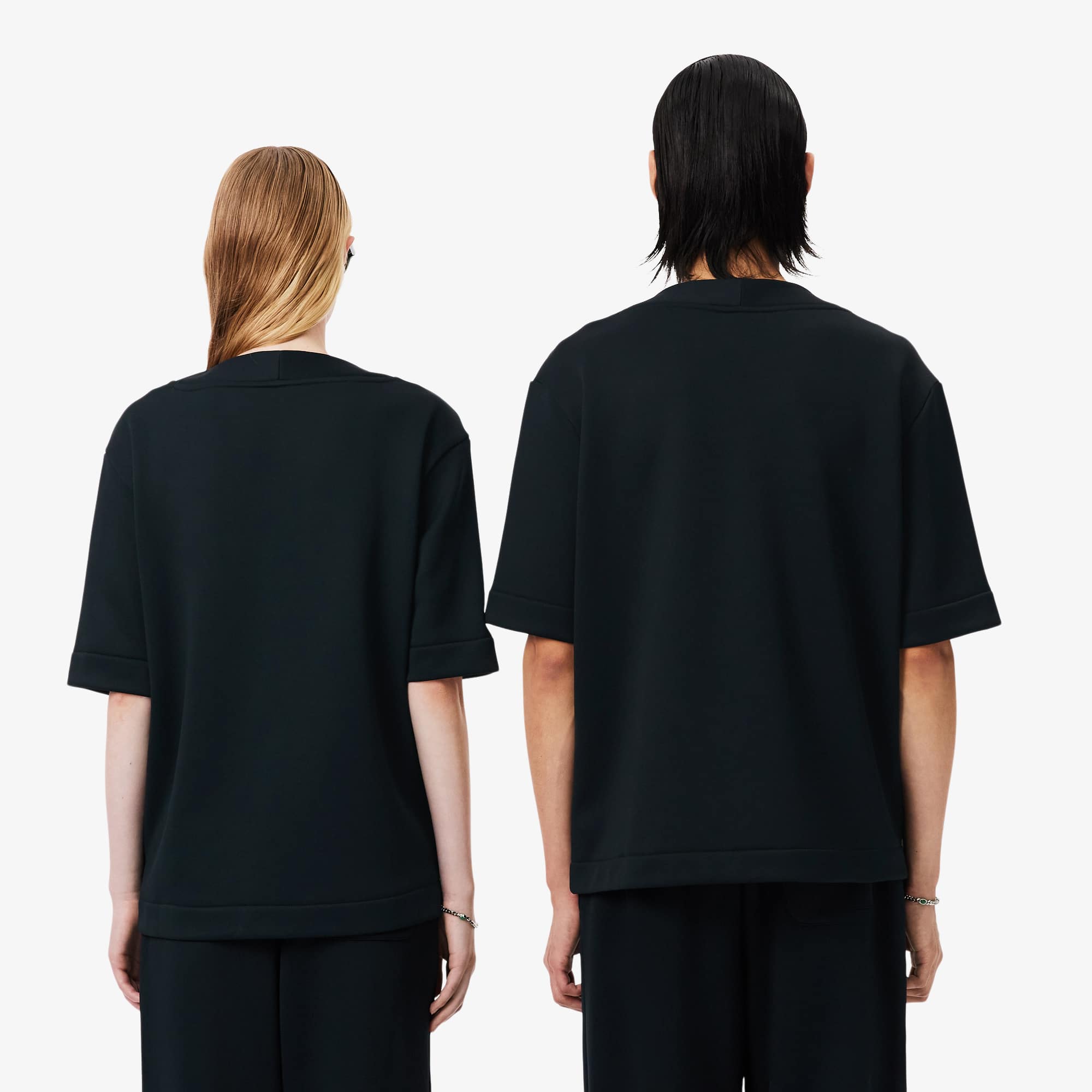 Thumbnail - Lacoste T-Shirt Runway aus grafischer Seide - Vert Fonce Size XS